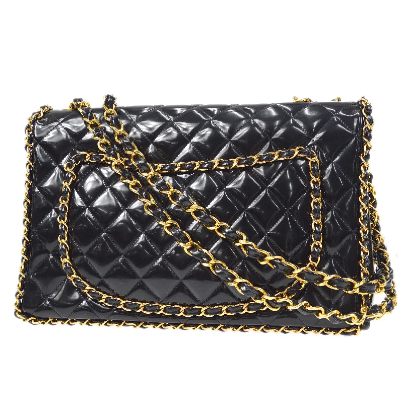 Chanel bags as wedding day accessoriesCHANEL Classic Flap Maxi Chain Shoulder Bag Black 26318