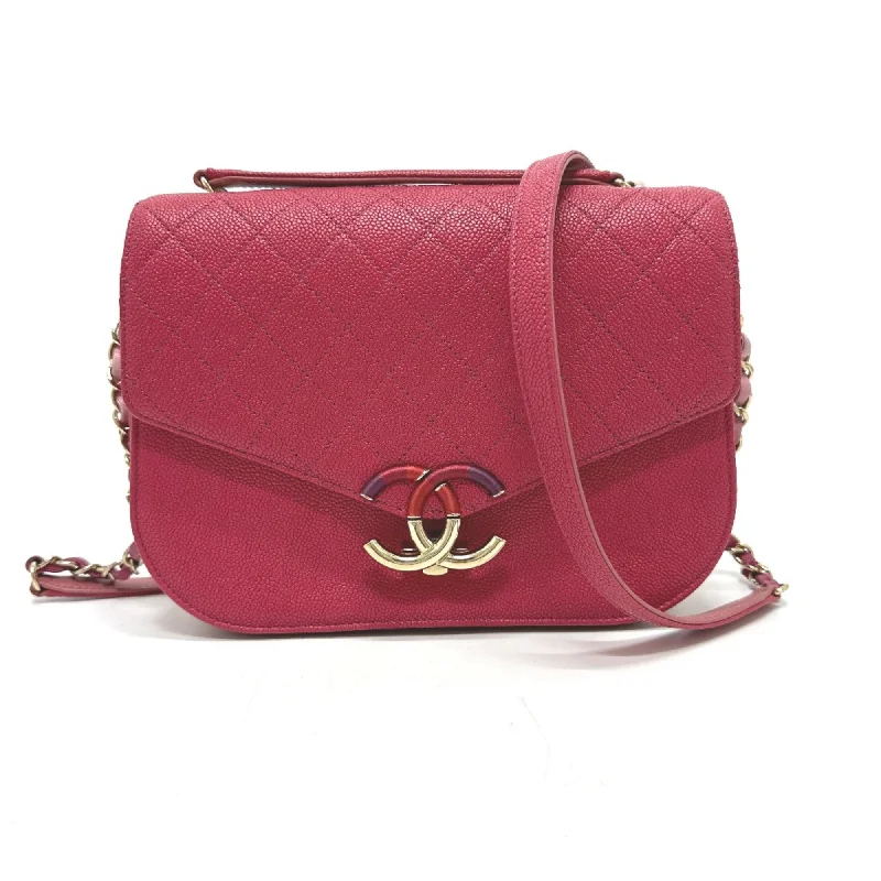 Chanel Chain Strap Handbag for Everyday UseChanel CC Mark CC Bag 2WAY Chain Shoulder Bag Pink Based GoldHardware