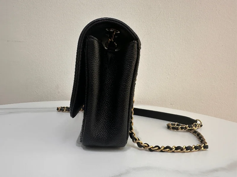 Chanel Chain Strap Handbag for Everyday UseCHANEL Caviar Quilted Small CC Filigree Flap Black