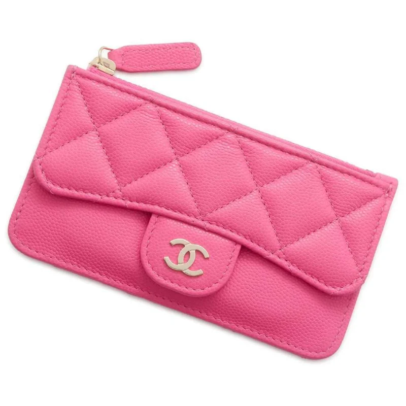 Chanel bags with exclusive seasonal releasesChanel Business Card Holder/Card Case Matelasse Classic Zip Quilted Caviar Skin Coco Mark AP2570 CHANEL