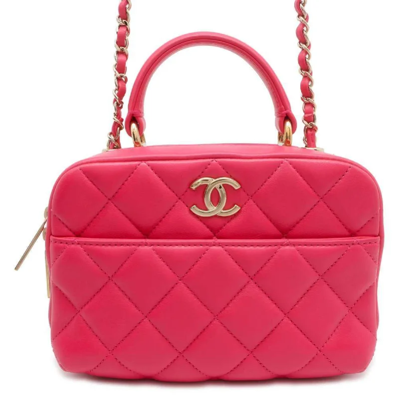 Chanel Quilted Leather Shoulder Bag for FashionistasChanel Chain Shoulder Bag Matelasse Coco Mark Lambskin A92238 CHANEL