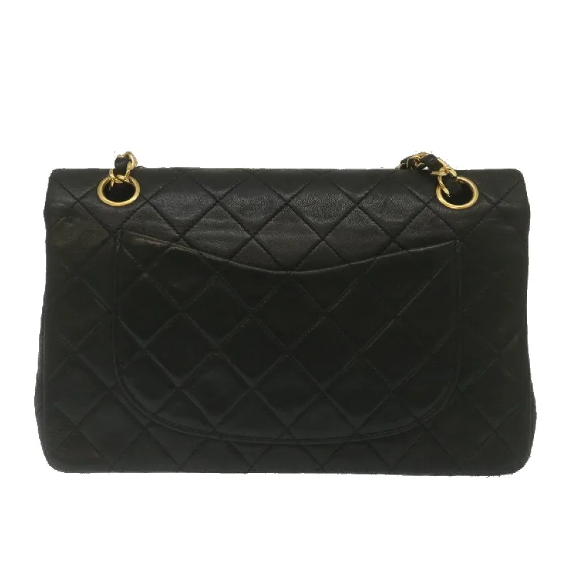 Chanel bags in luxury boutiques worldwideCHANEL Classic Matelasse 23 Chain Flap Shoulder Bag Lamb Skin Black  lt398A