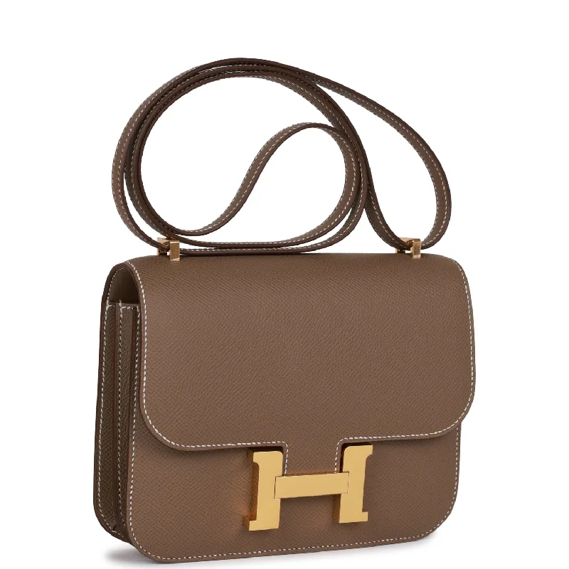 Hermes Lindy Bags in Seasonal Print CollaborationsHermes Constance 1-18 Etoupe Epsom Gold Hardware