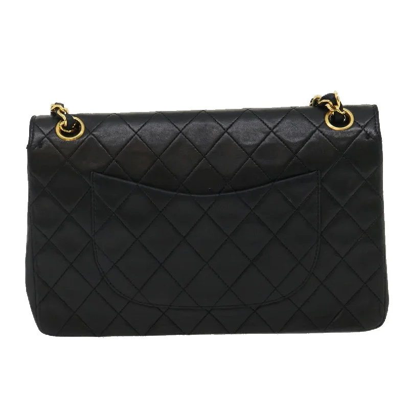 Chanel Classic Flap Bag for Evening PartyCHANEL Classic Matelasse 25 Chain Flap Shoulder Bag Lamb Skin Black  lt449A