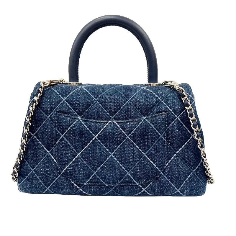 Chanel bags in luxury boutiques worldwideCHANEL Coco Handle XS Flap Bag 24 Shoulder Handbag Matelasse 27 Series A92990 Ladies Blue