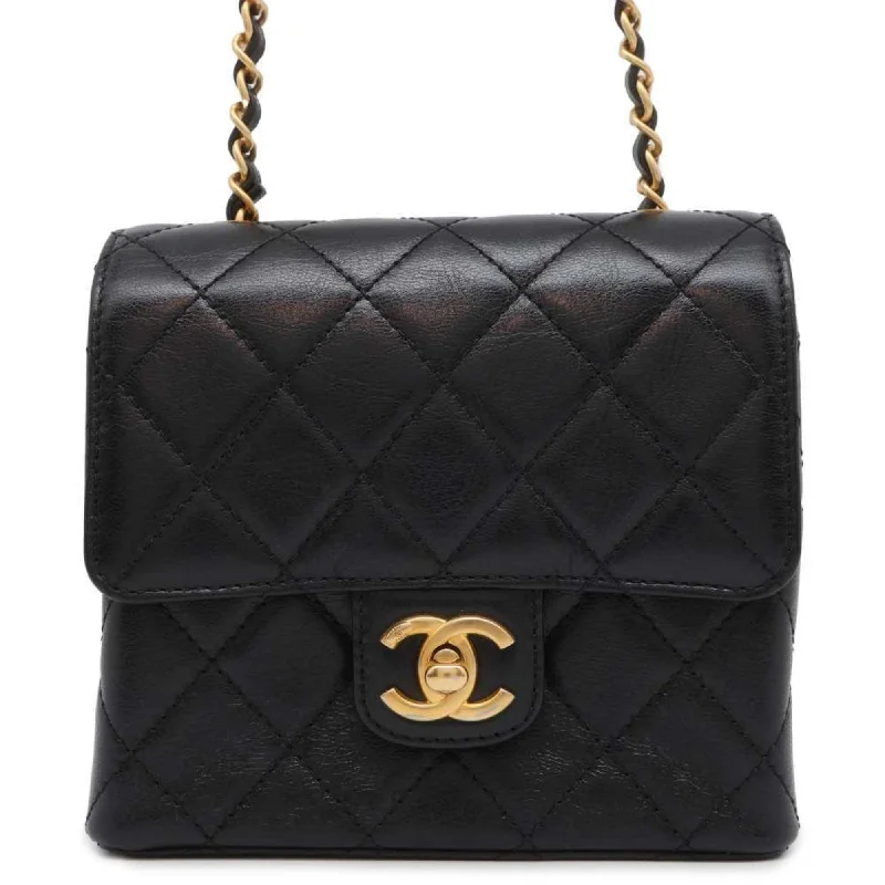 Chanel bags for those who value investment piecesChanel Chain Shoulder Bag Matelasse Coco Mark Calf Leather AS3648 CHANEL Black