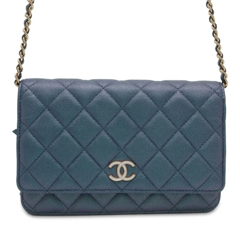 Chanel bags for the minimalist fashionChanel Chain Wallet Matelasse Coco Mark Caviar Skin A33814 CHANEL