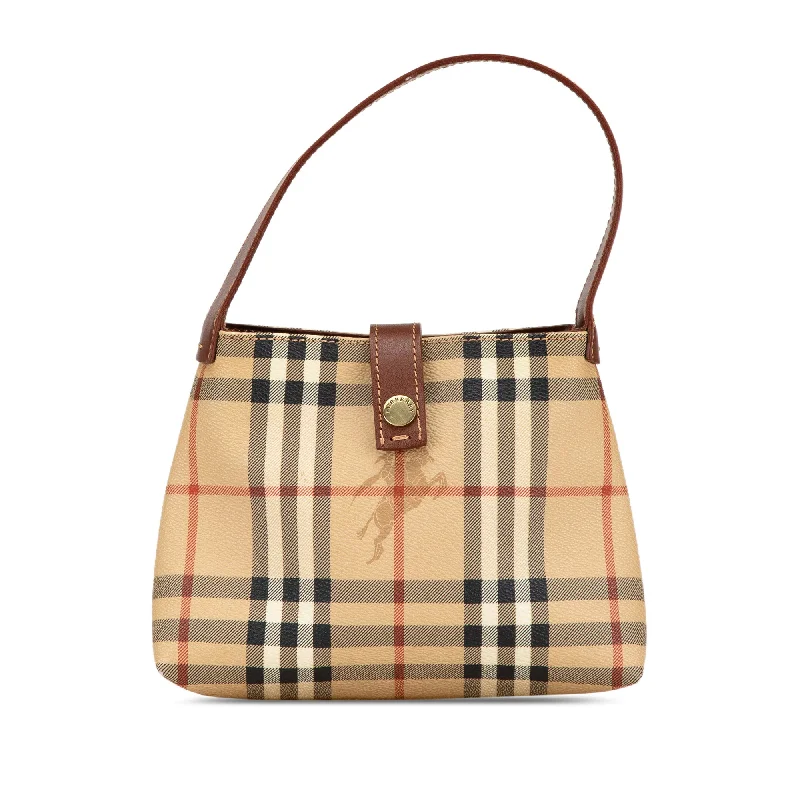 Customizable Hermes Bags with Personalized LocksBrown Burberry Haymarket Check Coated Canvas Handbag