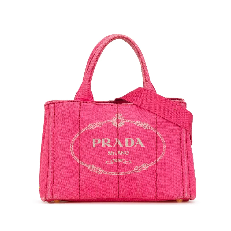 Hermes Bags with RFID - Blocking Linings for SecurityPink Prada Small Canapa Logo Satchel