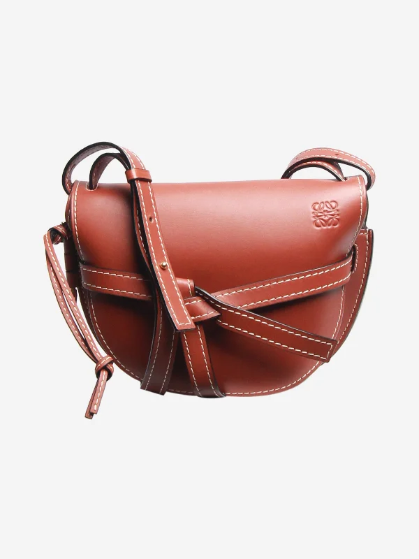 Hermes Sac a Depeches Bags with Antique - Style HardwareTan small Gate bag