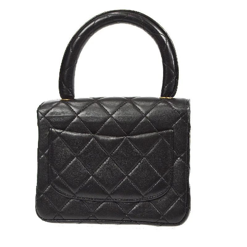 Chanel bags that pair perfectly with any outfitCHANEL Classic Flap Micro Square Handbag Black Lambskin 91607