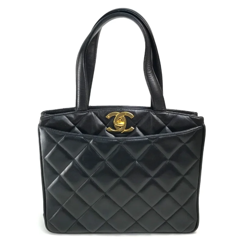 Chanel Designer Handbag with Unique DesignChanel CC Mark Bag Hand Bag Tote Bag Black x GoldHardware