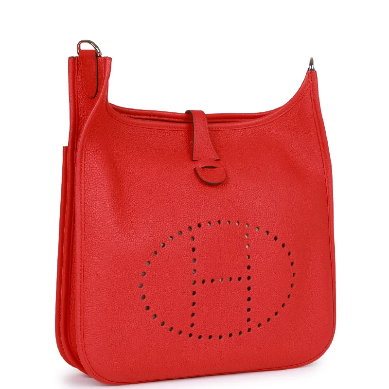 Faux Fur - Trimmed Hermes Bags for Winter SophisticationHermes Evelyne III PM Rouge de Coeur Clemence Palladium Hardware