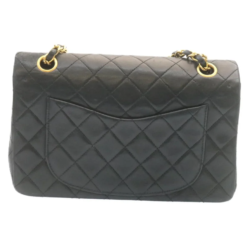 Chanel bags sale 2025CHANEL Classic Matelasse 23 Chain Flap Shoulder Bag Lamb Skin Black  28634A