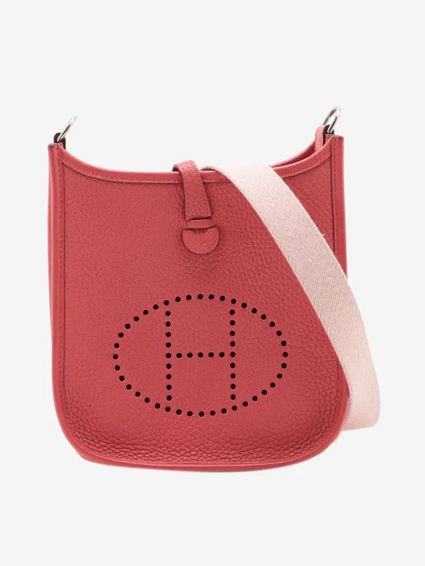 Sporty - Inspired Hermes Bags for Active LifestylesRed Evelyne 2023 Togo shoulder bag