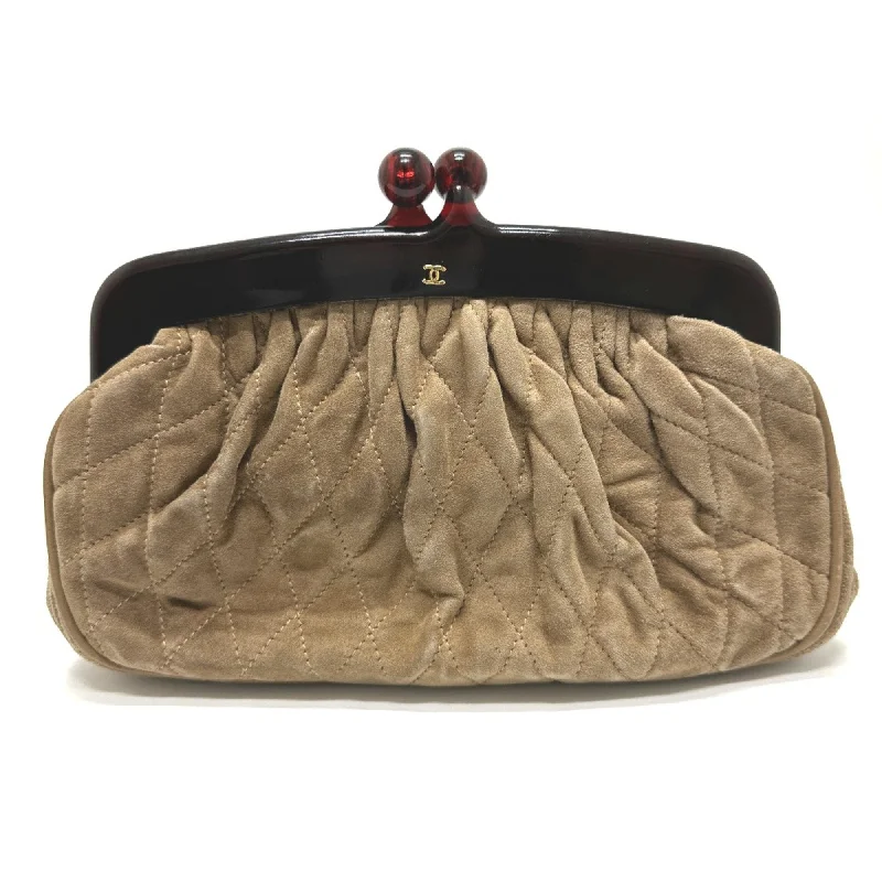 Chanel bags with exclusive seasonal designs and materialsChanel CC Mark vintage Pouch Brown