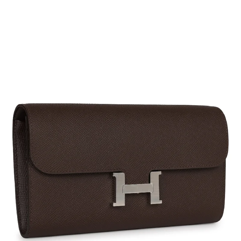 Hermes Constance Bags in Limited - Edition ColorwaysHermes Constance Wallet To Go Chocolate Epsom Palladium Hardware