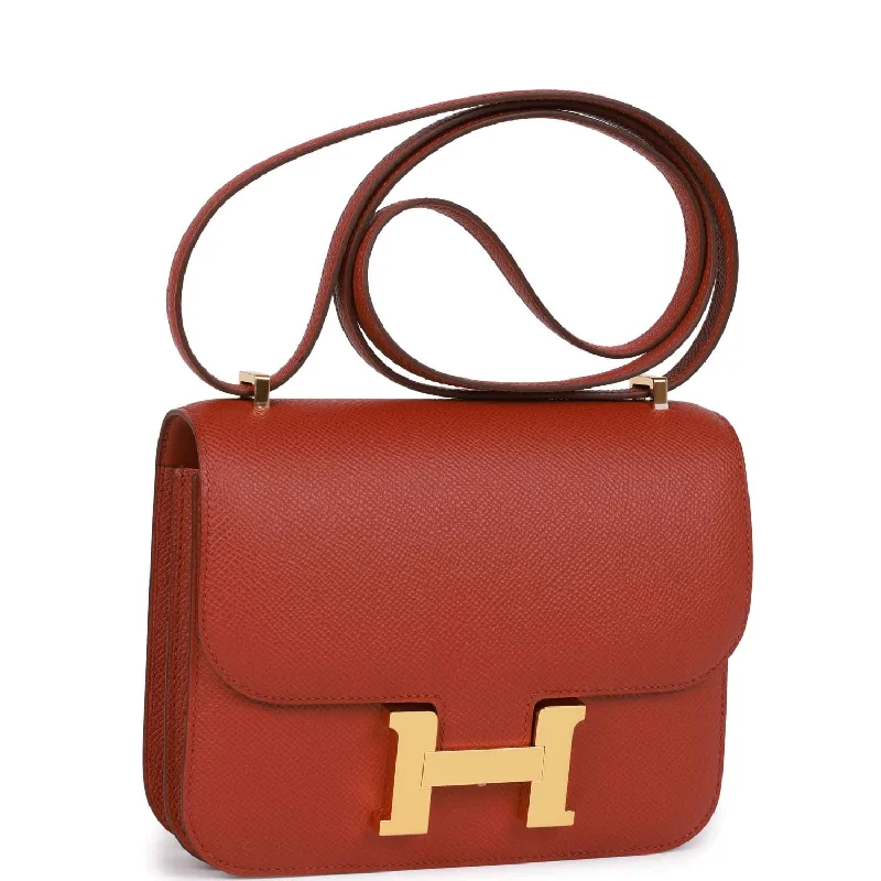 Hermes Sac a Depeches Bags with Antique - Style HardwareHermes Constance 1-18 Rouge Venitien Epsom Gold Hardware