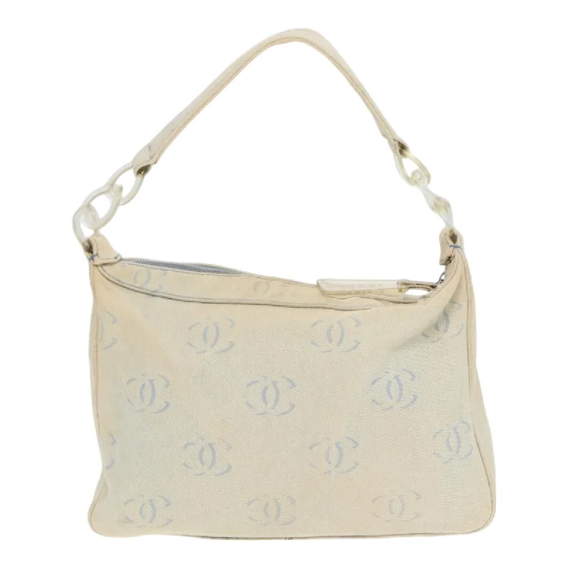 Chanel Small Crossbody Bag for TravelCHANEL COCO Mark Shoulder Bag Canvas Blue CC  yk14079