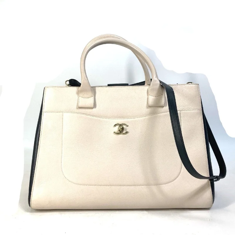 Chanel Luxury Handbag for High - End EventsChanel CC Mark Bicolor 2WAY Shoulder Bag Crossbody Hand Bag Beige