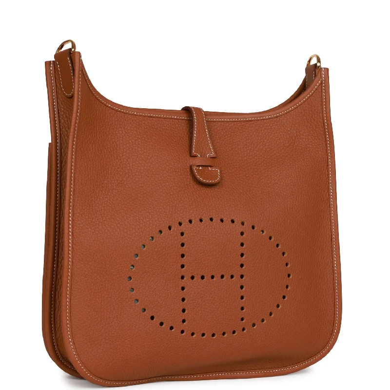 Easy - to - Clean Hermes Bags for Busy LifestylesHermes Evelyne III PM Gold Clemence Gold Hardware