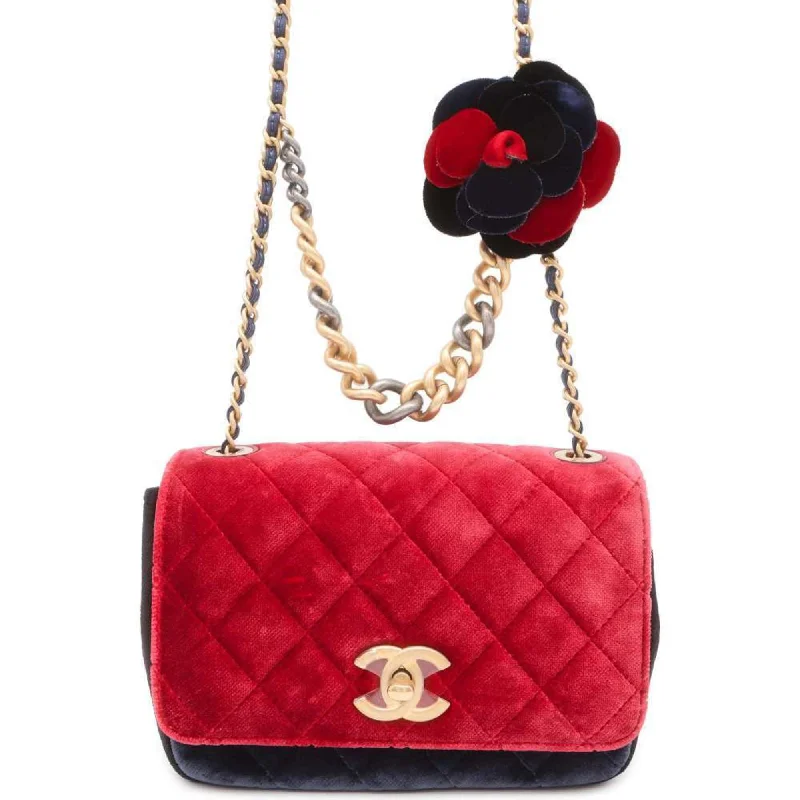 Chanel bags with classic and elegant designsChanel Chain Shoulder Bag Matelasse Camellia Coco Mark Velour CHANEL Black