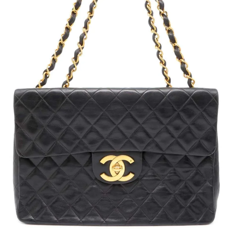 Chanel bags with the perfect balance of luxury and functionalityChanel Chain Shoulder Bag Matelasse 30 Coco Mark Lambskin Double A04412 CHANEL Dekamato Black