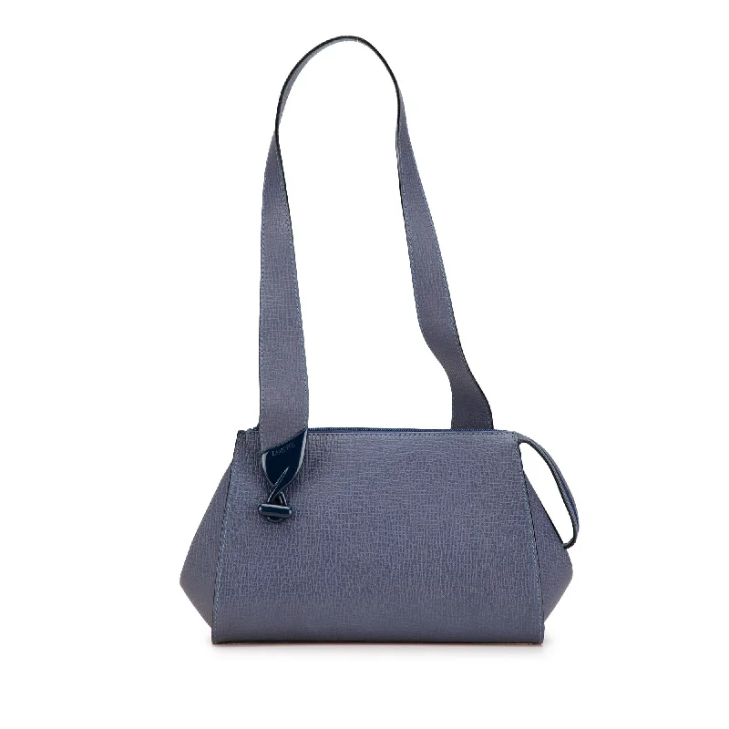 Sustainable and Ethical Hermes Bags for Conscious ConsumersBlue LOEWE Leather Asymmetrical Shoulder Bag