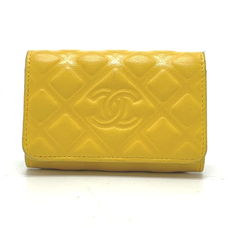 Chanel Vintage Inspired Handbag for Retro LoversChanel CC Mark 4 stations with key ring Key Case yellow