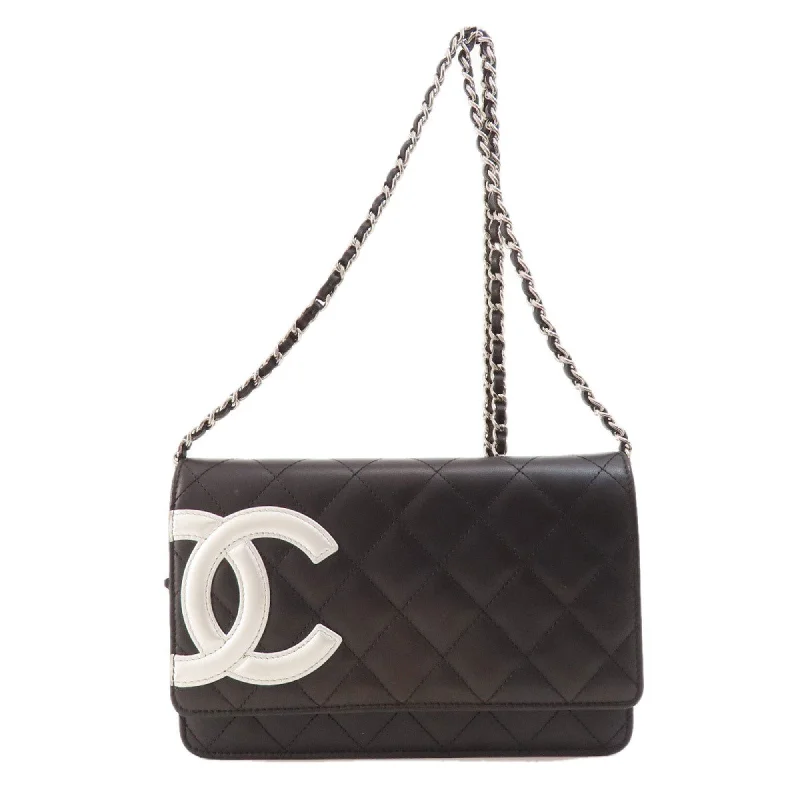 Chanel Small Crossbody Bag for TravelChanel Chain Wallet Cambon Line Long Calfskin Women's