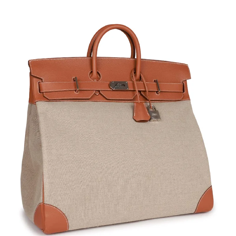 Ergonomic Hermes Etain Bags for Comfortable CarryingHermes Birkin HAC 50 Gold Toile De Camp Evercolor Palladium Hardware