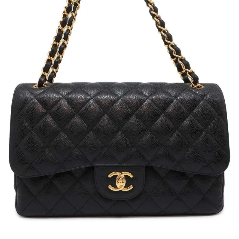 Chanel bags for women with a taste for high fashionChanel Chain Shoulder Bag Matelasse 30 Coco Mark Caviar Skin A58600 Dekamato Black