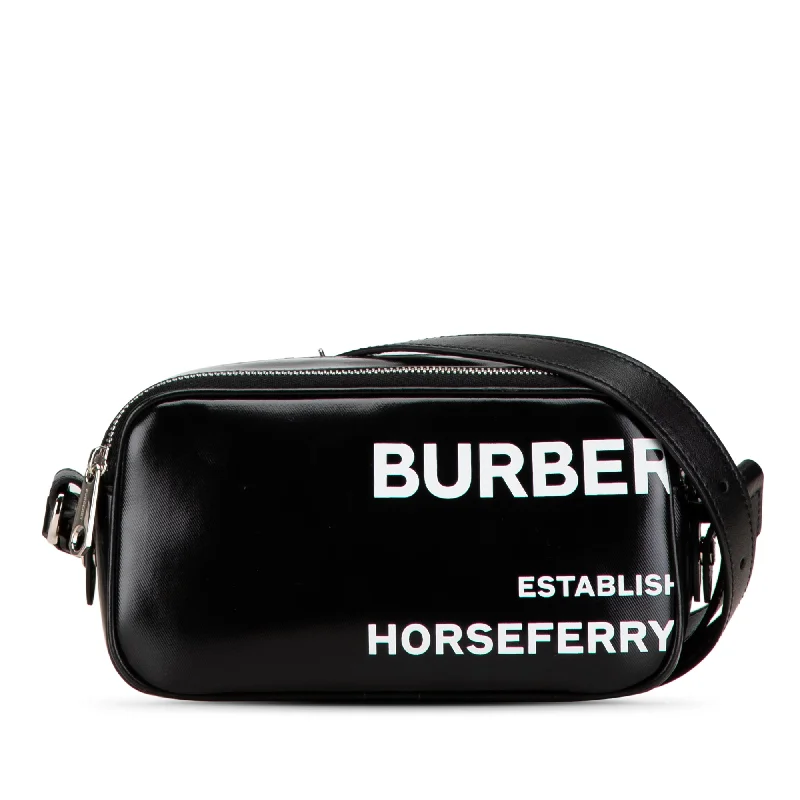 Compact Hermes Herbag Zip for Effortless CarryingBlack Burberry Micro Coated Canvas Horseferry Camera Bag