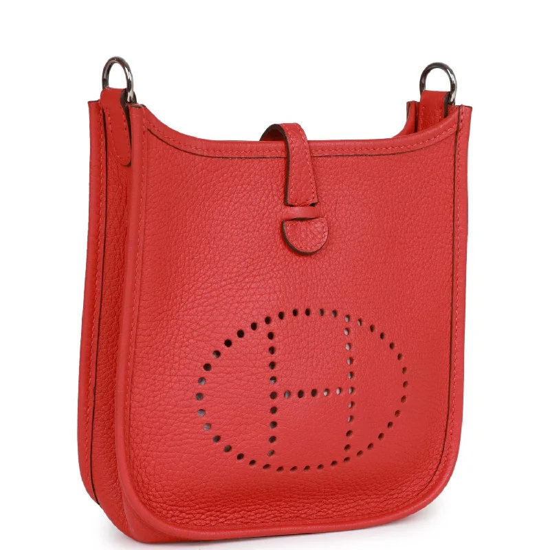 Exquisite Hermes Picotin Bags for Everyday EleganceHermes Evelyne TPM Rouge Tomate Clemence Palladium Hardware