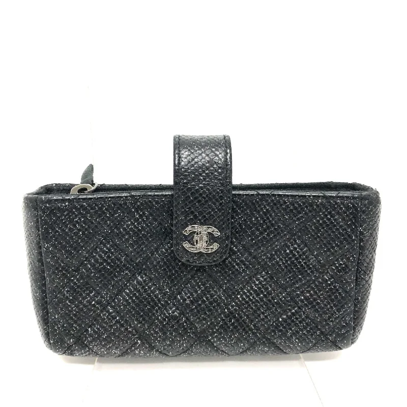 Chanel bags for those who value investment piecesChanel CC Mark coin purse/Coin Compartment Pouch Black SilverHardware