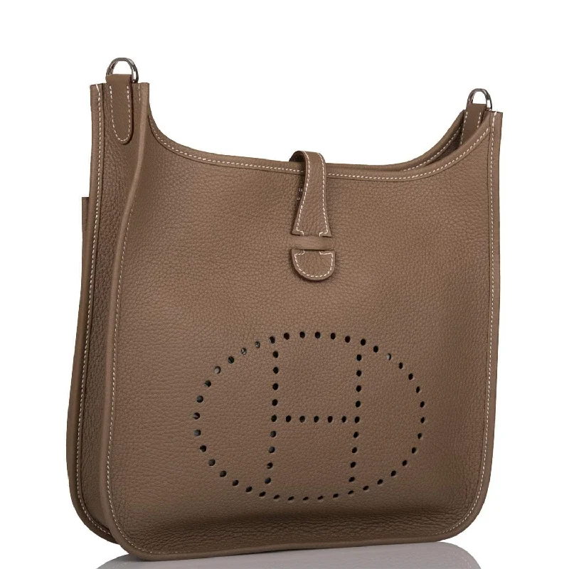 Sustainable and Ethical Hermes Bags for Conscious ConsumersHermes Evelyne III PM Etoupe Clemence Palladium Hardware