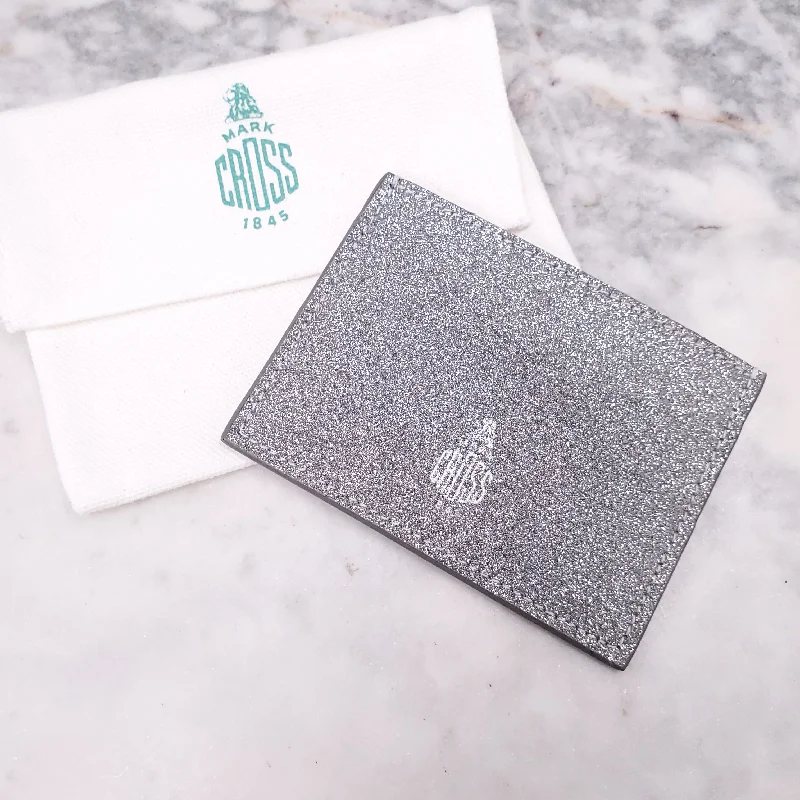 Sparkling Hermes Bags with Diamond - Encrusted AccentsMARK CROSS SILVER SPARKLY CARD HOLDER ($225)