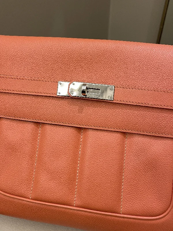 Hermes Bags with RFID - Blocking Linings for SecurityHermes Berline 28 Flamingo Veau Evercolor