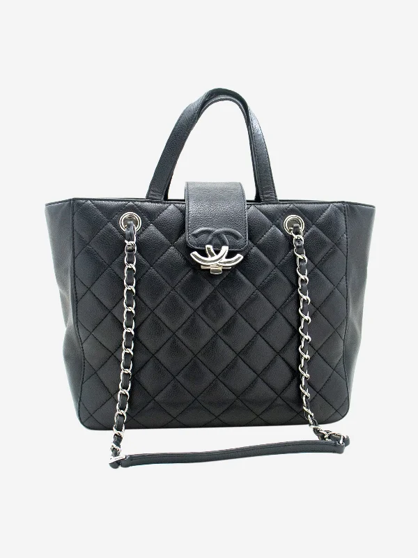 Quilted Hermes Bags for a Luxurious and Cozy AestheticBlack 2016 caviar quilted tote bag