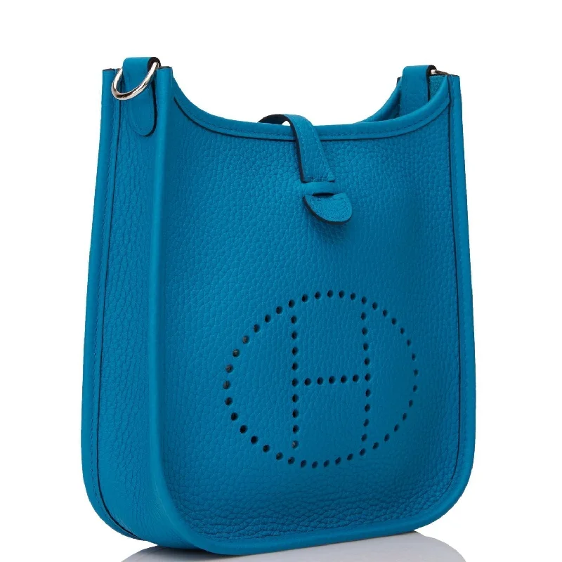 Seasonal - Exclusive Hermes Bags for Summer GetawaysHermes Evelyne TPM Bleu Frida Clemence Palladium Hardware