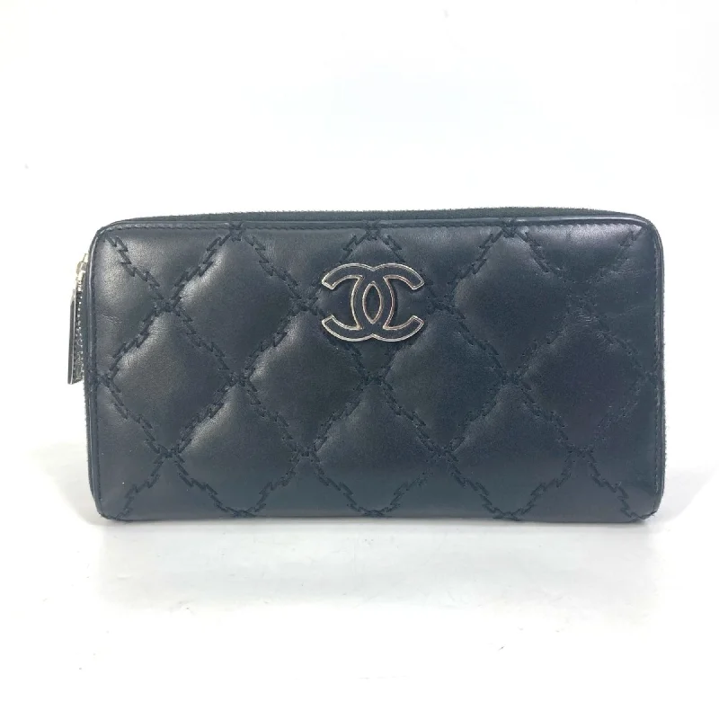 Chanel bags as wedding day accessoriesChanel CC Mark CC Zip Around Long Wallet Black