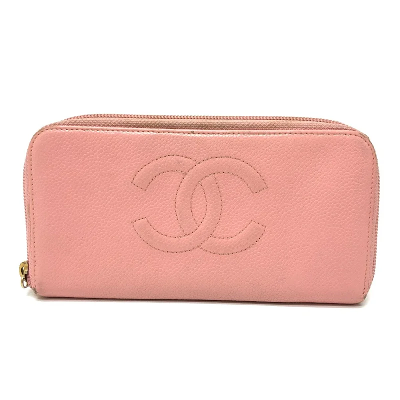 Chanel Quilted Leather Shoulder Bag for FashionistasChanel CC Mark Zip Around Long Wallet pink Beige/GoldHardware