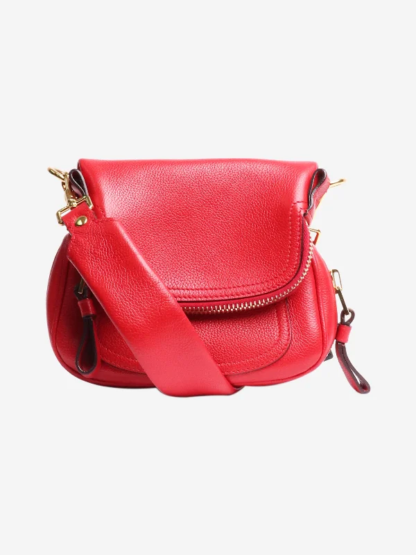 Hermes Bags with Adjustable Shoulder and Crossbody StrapsRed Jennifer cross-body bag