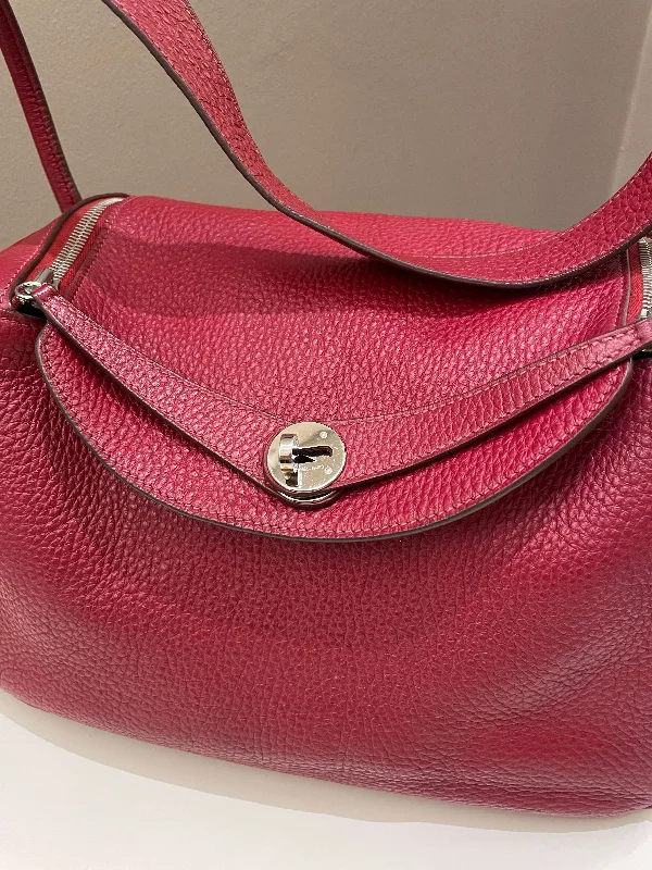 Trendy Hermes Bolide Bags in Metallic FinishesHermes Lindy 30 Rouge Garance Clemence