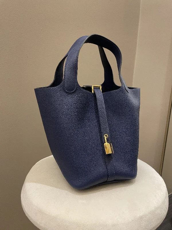 High - End Hermes Jypsiere Bags for the Fashion - ForwardHermes Picotin Lock PM 18 Bleu Saphir