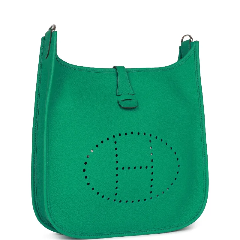 Hermes Bags with Interior Dividers and OrganizersHermes Evelyne III PM Vert Jade Clemence Palladium Hardware