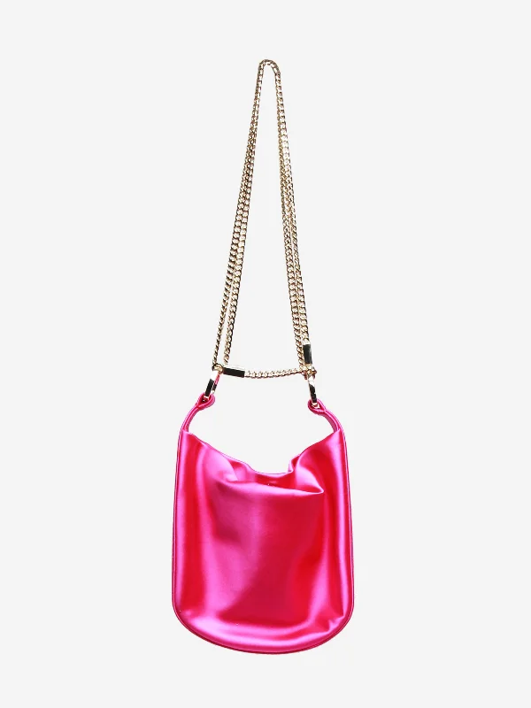 Pattern - Mixing Hermes Bags for a Trendy and Edgy LookFuschia satin bracelet bag