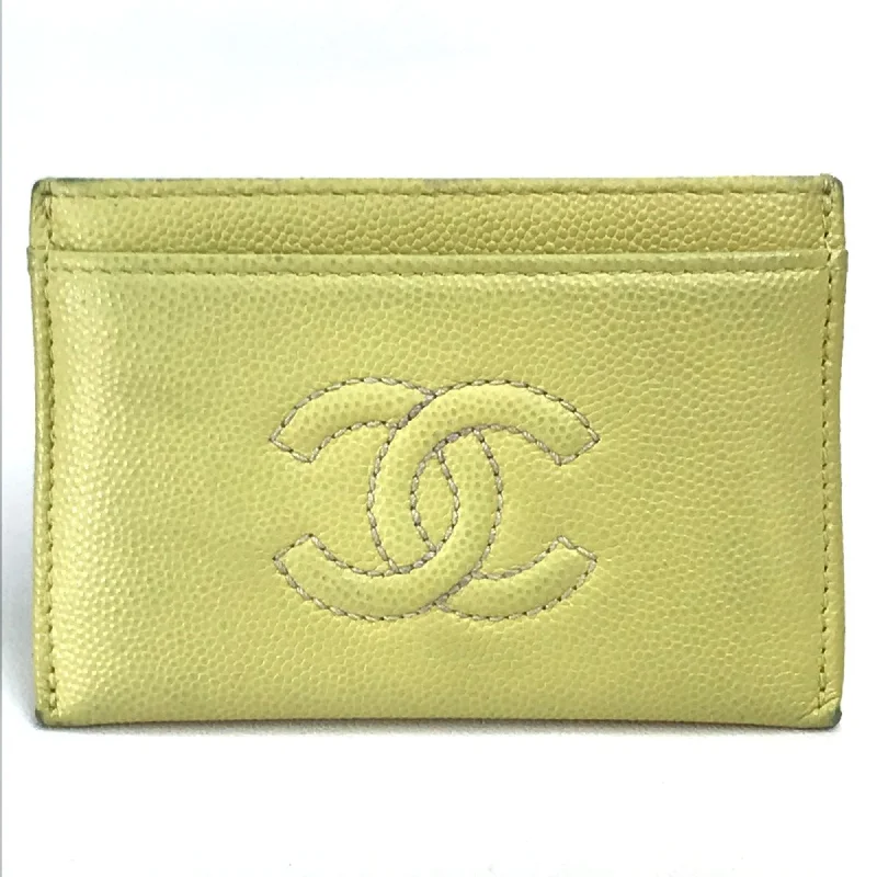 Chanel bags as wedding day accessoriesChanel CC Mark Pass holder Card Case Light yellow